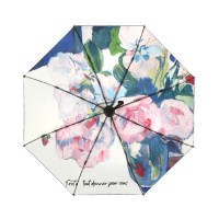 严选雨伞女太阳伞黑胶防紫外线遮阳伞小清新晴雨伞创意折叠伞