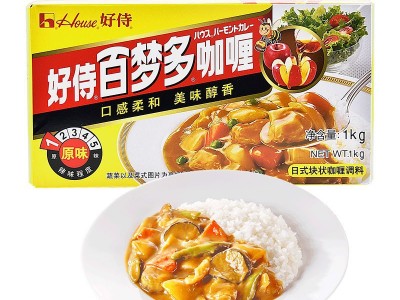 好侍百梦多咖喱1号原味1000g餐饮用