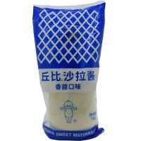 包邮整箱丘比沙拉酱香甜味1kg*9挤瓶装水果蔬菜寿司三明治汉堡酱