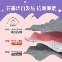 儿童单人可穿式毛毯加厚幼儿园教室学生午睡披肩斗篷式毯子石墨烯