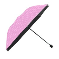 格子雨伞批发折叠防晒遮阳伞晴雨两用黑胶防紫外线可爱迷你太阳伞