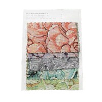 无缝碎花服装面料色卡色织提花布一花多色样卡几何提花布料剪小样