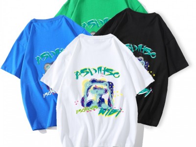 夏季青少年潮流服饰男短T百搭宽松时