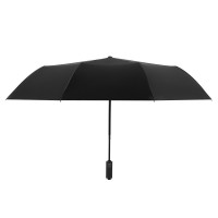 雨伞全自动批发大号超大双人晴雨伞晴雨两用折叠结实黑胶太阳伞女