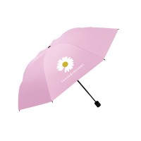 雨伞批发手动小雏菊折叠雨伞结实晴雨两用伞儿童雨伞女士款太阳伞