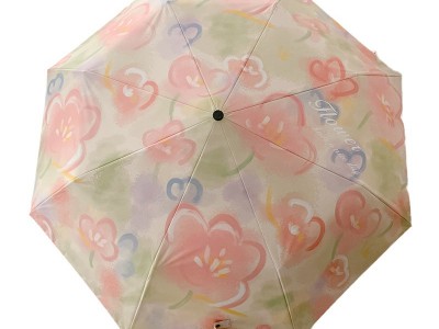 花序 |油画雨伞女晴雨两用小巧便携