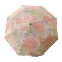 花序 |油画雨伞女晴雨两用小巧便携遮阳全自动太阳伞防晒防紫外线