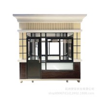 金属雕花板艺术岗亭保安亭门卫收费亭值班治安小区亭户外可移动