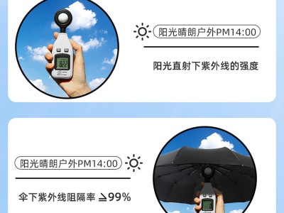 全自动雨伞折叠晴雨两用防晒防紫外