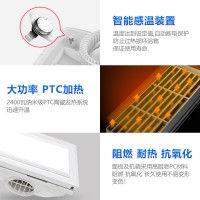 德力西风暖浴霸集成吊顶照明排气扇一体取暖器卫生间浴室取暖风机