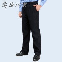 厂家批发保安西裤男夏季藏青色新式工作裤保安藏蓝裤夏装活腰裤子