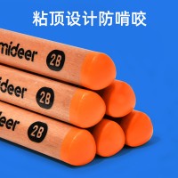 mideer弥鹿粗三角杆启蒙铅笔学生素描笔儿童初学者2B铅笔矫正握姿
