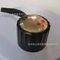 配件厂家批发黑胶创意金黑塑料手柄头浙江伞件折叠塑胶雨伞用伞头