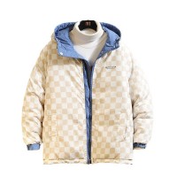加厚羽绒棉棉服情侣棉衣2023冬季新款韩版时尚连帽休闲外套棉服男