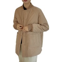 2023年秋冬 长绒棉复古棉衣棉服短款棉袄外套女220736-裤220726