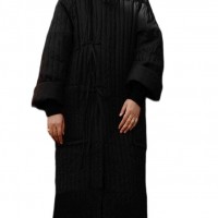 2023冬款绗缝长款棉服文艺设计感重工外套女装棉服批发210925