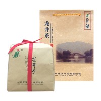 绿茶龙井茶250克牛皮纸包装茶叶醇厚谷雨前绿茶 一件代发厂家直供