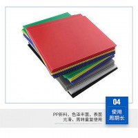 PP中空板2-8mm塑料透明彩色中空板垫板白色PP塑料卷广告牌中空板