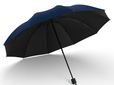 10骨黑胶晴雨伞加固抗风双人大号遮