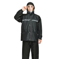 加厚雨衣雨裤分体套装成人反光劳保外卖骑手电动车雨衣男女批发