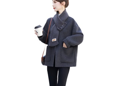 双面羊绒大衣女2023秋冬季新款小个
