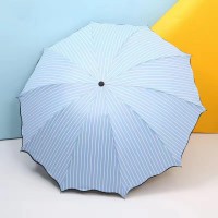 十骨大号双人黑胶防晒太阳伞男女折叠轻便晴雨两用遮阳伞小清新伞
