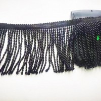 定制生12CM黑色排须批发户外沙滩伞纺织辅料配件花边