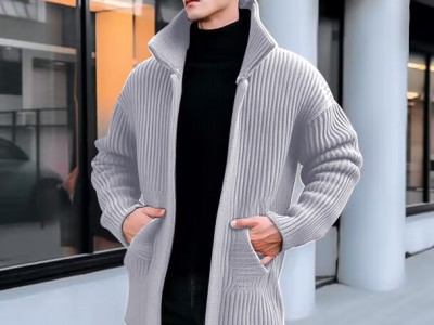 2023亚马逊跨境eBay男士中长款毛衣
