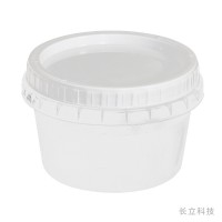500ml塑料圆形加厚打包粥碗一次性汤杯甜品汤盒扭盖密封汤碗