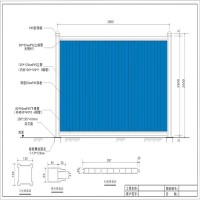 施工临时围挡工程彩钢pvc铁皮夹芯板装配式护栏防护市政工地围挡