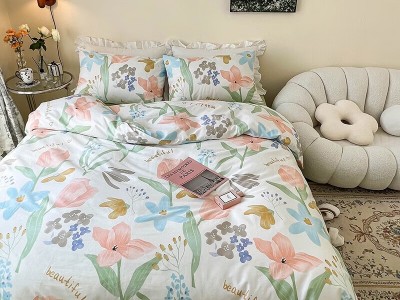 洁丽雅（Grace）四件套全棉床上用品