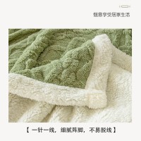 洁丽雅塔芙绒毛毯加厚双面暖绒盖毯办公室午休披肩沙发空调午睡毯