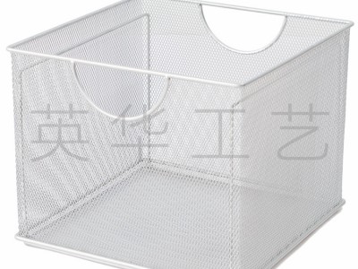 提手挂钩文件收纳篮 欧美简约时尚金