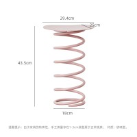 网红创意弹簧马卡龙边几卧室床边北欧家用小户型客厅小茶几