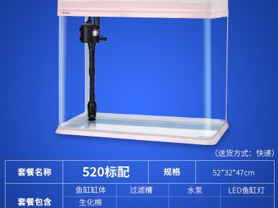 鱼缸水族箱小型生态过滤玻璃热带鱼