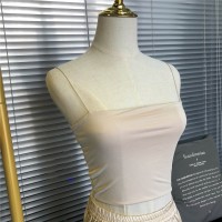 NINASTUDIO 肤色版 性感细肩带 短款吊带抹胸上衣