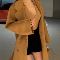 NINASTUDIO  光泽丝绒 高腰短裤