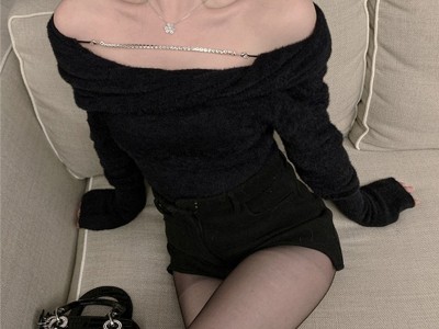 短裤女秋冬白色呢料前短后长高腰休