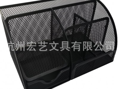 厂家批发铁网桌面组合文具 文件架资
