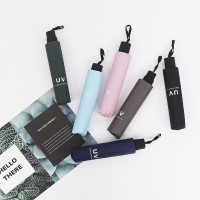 晴雨伞 包邮 定 制LOGO礼品伞创意晴 雨伞UV黑胶防晒太阳遮阳伞女