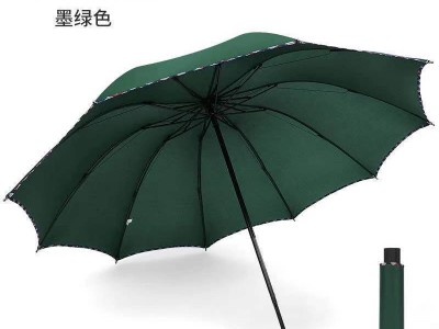 雨伞 包邮 10骨包边商务伞折叠男大