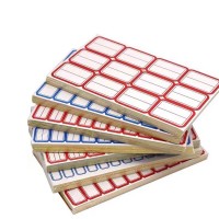 不干胶标签贴100张办公贴纸文具图书分类记号标记手写标签纸批发