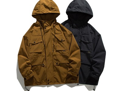 儒孟潮牌机能工装夹克男士宽松户外