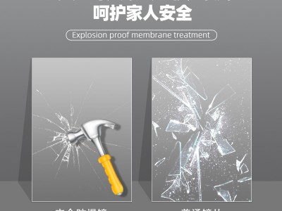 智能带灯圆形浴室镜无框壁挂卫浴镜