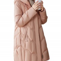 鹅绒服女羽绒服中长款气质洋气高端宽松连帽减龄休闲保暖外套潮