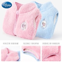 女童儿童马甲2023秋冬新款迪士尼冰雪奇缘加绒外穿夹坎肩洋气
