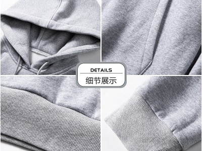 卫衣男 青少年ins纯色连帽卫衣秋季