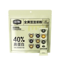 心溢纯豆浆粉黄豆浆家用小袋原味无蔗糖添加黄豆粉高蛋白早餐代餐