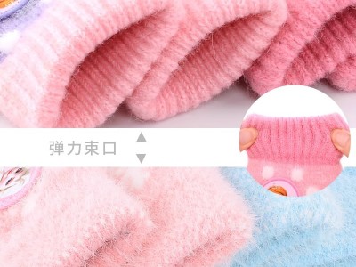 迪士尼儿童手套男冬季蜘蛛侠小孩五