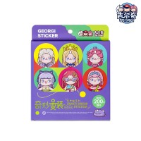 吉尔奇 多巴胺换装贴纸 可爱女孩美人鱼公主儿童diy化妆贴纸书ins